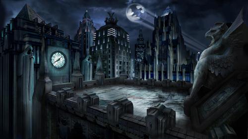 Gotham City rooftops